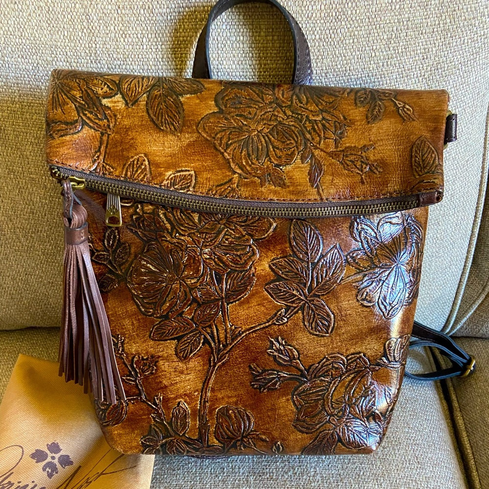 NWOT Patricia Nash Leather Convertible backpack crossbody purse
